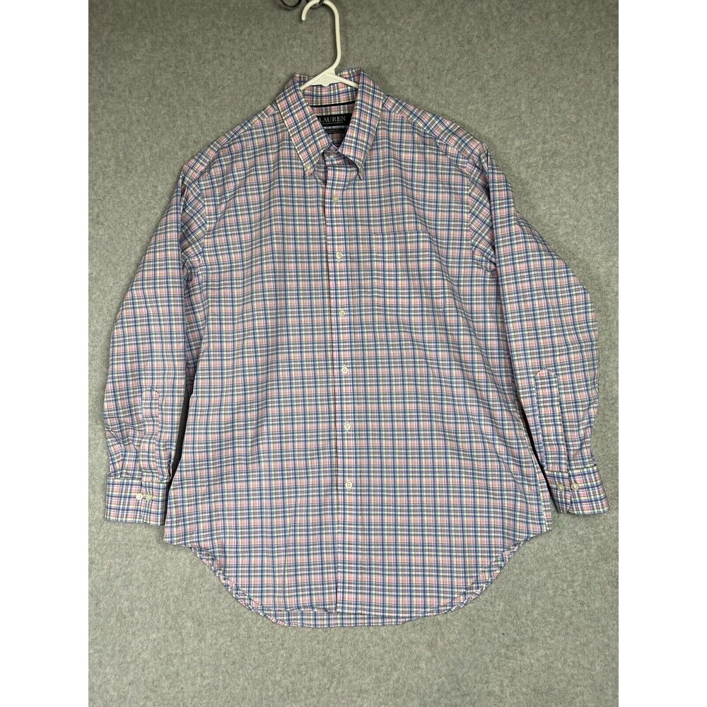 Ralph Lauren Mens 16.5 Classic Fit Button Up Tattersall Check Shirt Long Sleeves